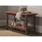 Alaterre Furniture Country Cottage Bench, Red Antique Finish ACCA03RA - alternate 5